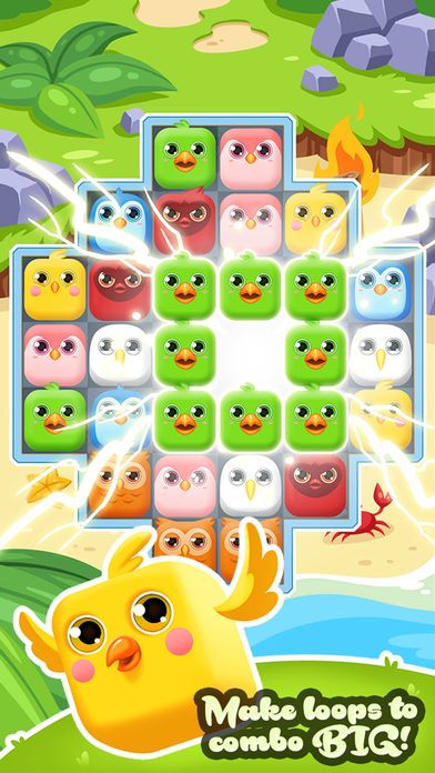 TỔNG HỢP 6 GAME KẾT NỐI SIÊU DỄ THƯƠNG CHO MOBILE IOS TOP GAME IOS, GAME, GAME HAY IOS LOOPY BIRDS – CONNECT & POP 1.0 IOS