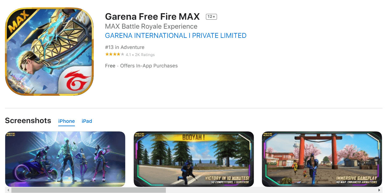 GARENA FREE FIRE MAX GARENA FREE FIRE TOP 10 GAME MOBILE THỊNH HÀNH TRÊN APPSTORE THÁNG 3 - PHẦN 1