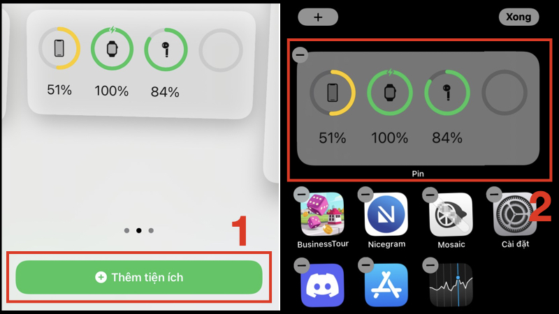 XEM PHẦN TRĂM PIN TRÊN IPHONE BẰNG THÊM WIDGET PIN VÀO MÀN HÌNH CHÍNH XEM PHẦN TRĂM PIN TRÊN IPHONE BẰNG THÊM WIDGET PIN VÀO MÀN HÌNH CHÍNH